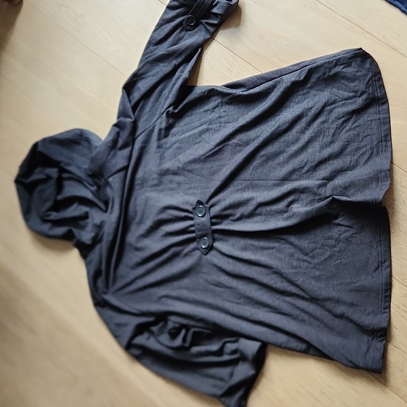 Christian Siriano Ponte A Line Charcoal Jacket - Picture 10 of 15